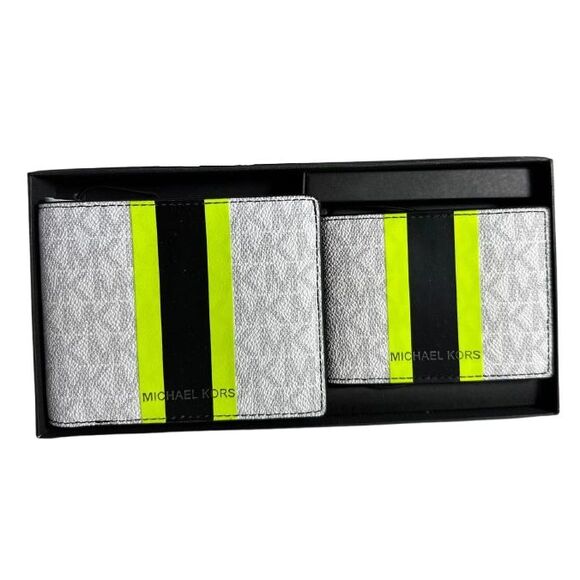 Michael Kors Men's Gifting MK Signature Wallet Billfold Box Set - Picture 3 of 6